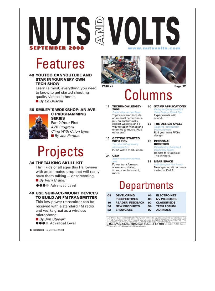 Nuts and Volts 2008-09